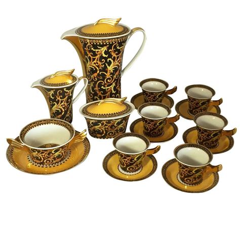 versace tea coffee sugar set|Versace coffee sets.